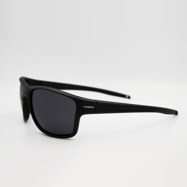 Sport γυαλιά ηλίου σε μαύρο χρώμα με fume πολωτικούς φακούς