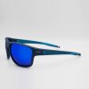 Sport γυαλιά ηλίου σε μπλε χρώμα με καφέ πολωτικούς φακούς και μπλε καθρέφτη