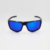 Sport γυαλιά ηλίου σε μαύρο χρώμα με καφέ πολωτικούς φακούς και μπλε καθρέφτη