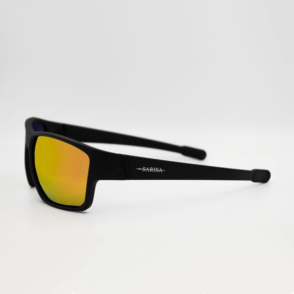Sport γυαλιά ηλίου σε μαύρο χρώμα με fume πολωτικούς φακoύς και fire καθρέφτη
